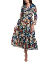 Gracia Maxi Shirtdress In Multi