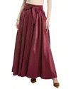 Gracia Maxi Skirt In Burgundy