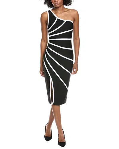 Gracia One-shoulder Sheath Dress In Black