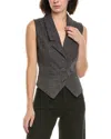 Gracia Open Vest In Gray