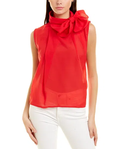 Gracia Organza Top In Red