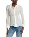 Gracia Pearl Fringe Shirt In White