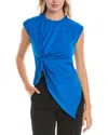 Gracia Pinched Top In Blue