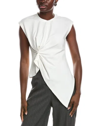 Gracia Pinched Top In White