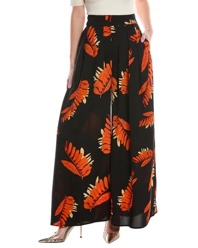 Gracia Pleated High Waist Pant In Black