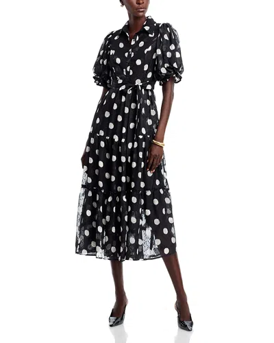 Gracia Polka Dot Dress In Black