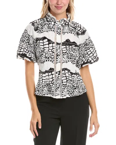 GRACIA GRACIA PRINT FLORAL BLOUSE