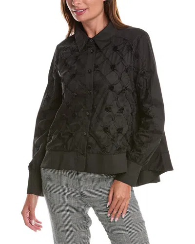 Gracia Printed Shirt In Black