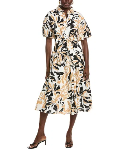 Gracia Printed Shirtdress In Multi