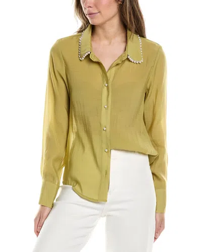 Gracia Puff Sleeve Blouse In Green