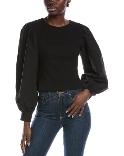 Gracia Puff Sleeve Top In Black