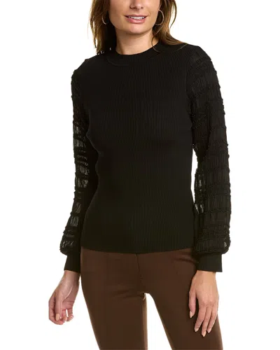 Gracia Rib Top In Black