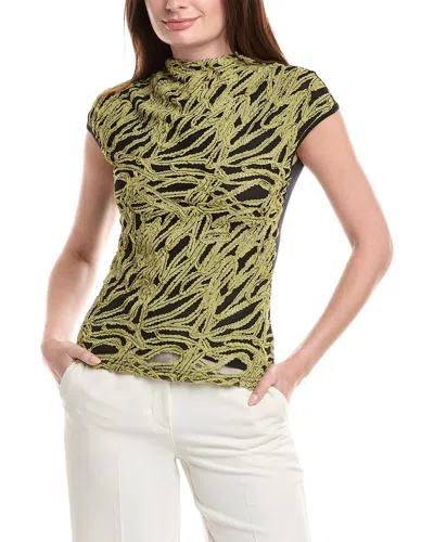 Gracia Ribbon Embroidered Top In Multi
