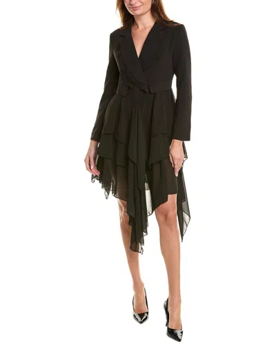 Gracia Ruffle Dress In Black
