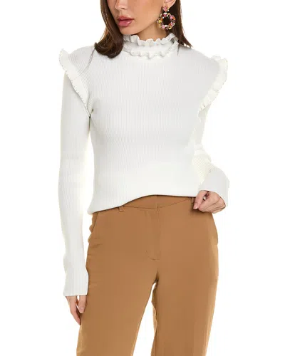 GRACIA RUFFLE MOCK NECK TOP