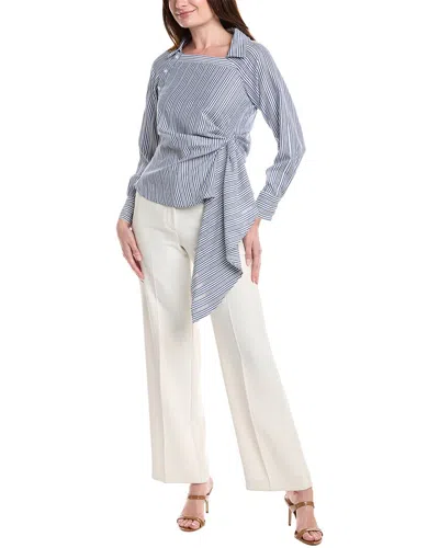 Gracia Runway Tie Top In Gray