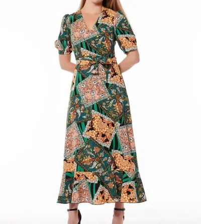 Gracia Samantha Dress In Green In Multi