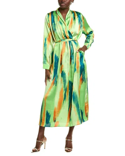 GRACIA SATIN PRINT MAXI DRESS