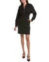 Gracia Scuba Mini Dress In Black