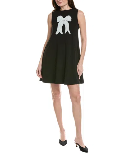 Gracia Sequin Bow Embellished Dress In Black