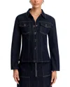 Gracia Slim Fit Denim Jacket In Blue