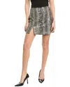 Gracia Snakeskin Print Skirt In Green