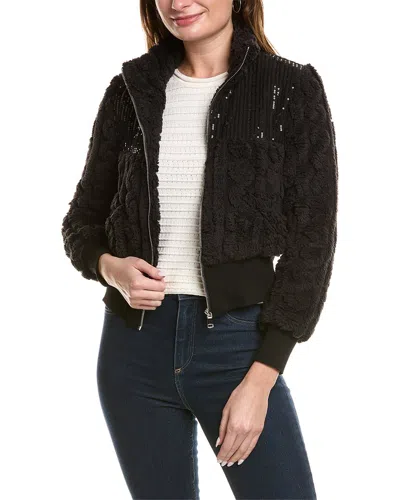 Gracia Spangle Yoke Jacket In Black