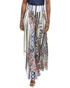 Gracia Stripe Printing Pattern Wide Pant In Blue