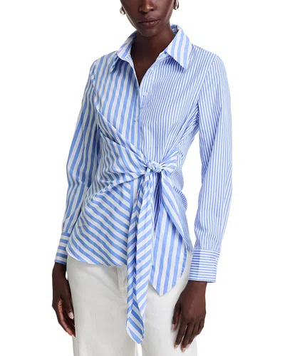 Gracia Striped Tie Side Shirt