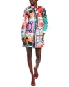 Gracia Tribal Print A-line Shirtdress In Multi
