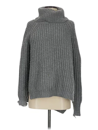 Pre-owned Gracia Turtleneck Sweater In Gray
