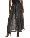 Gracia Tutu Tulle Heart A-line Skirt In Black