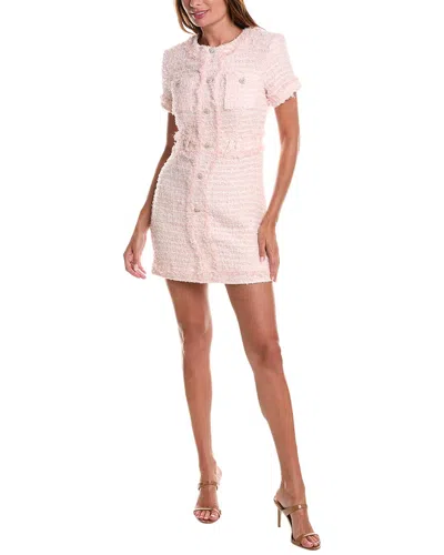 Gracia Tweed Sheath Dress In Pink