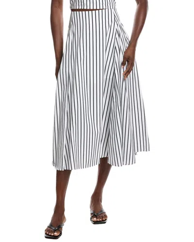 Gracia Vitalis Stripes Skirt In White