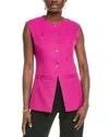 Gracia Button Detailed Vest In Pink