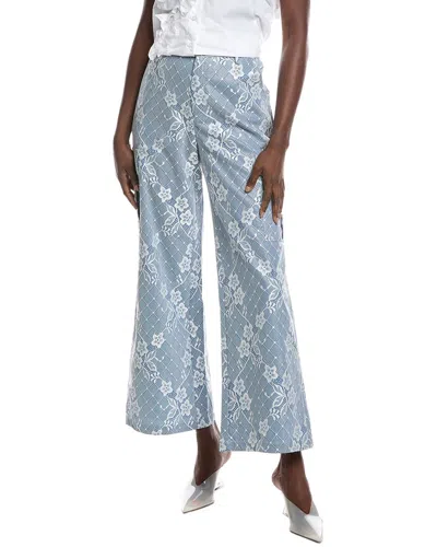 Gracia Wide Leg Pant In Blue