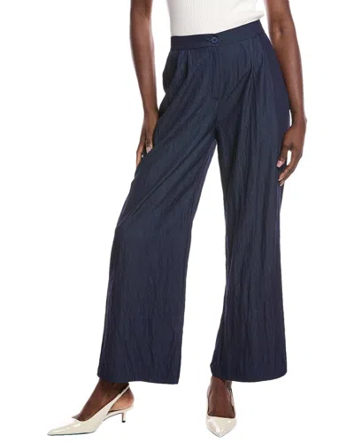 Gracia Wide Leg Pant In Blue