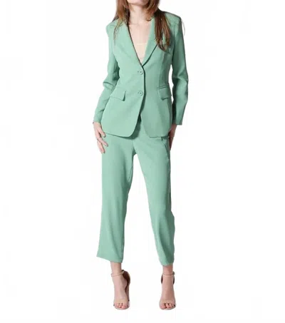 Gracia Women's Blazer In Mint In Green