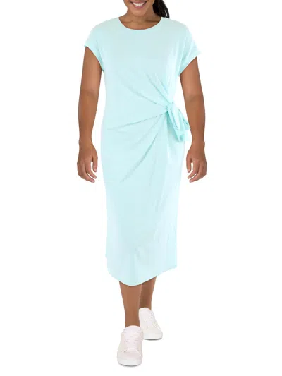 Gracia Womens Daytime Tea-length T-shirt Dress In Blue