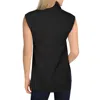 Gracia Womens Loose Fit Business Suit Vest In Black