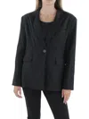 Gracia Womens Suit Separate Office One-button Blazer In Black