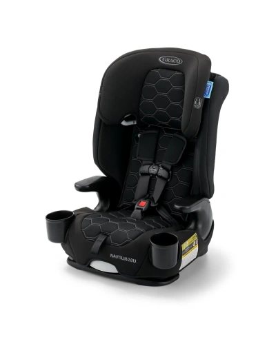 Graco Baby Nautilus 2.0 Lx Featuring Inright Latch 3-in-1 Harness Booster Car Seat In Black