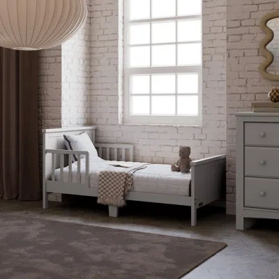 Graco Bailey Toddler Bed With Guardrails In Pebble Gray