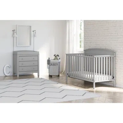 Graco Benton Convertible Standard 2 Pieces Nursery Furniture Set In Pebble Gray