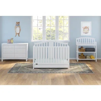 Graco Convertible Standard 3 - Piece Nursery Furniture Set In White