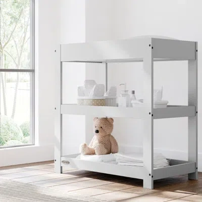 Graco Customizable Changing Table With Pad In Pebble Gray
