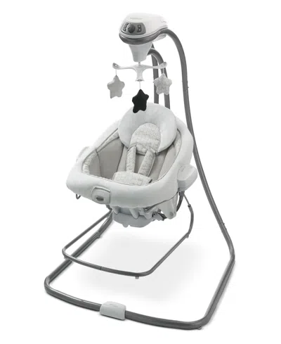 Graco Babies' Duetconnect Lx Swing And Bouncer In Metallic