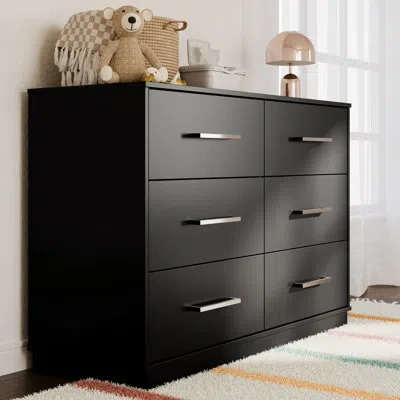 Graco Essentials 6 Drawer Double Dresser In Black