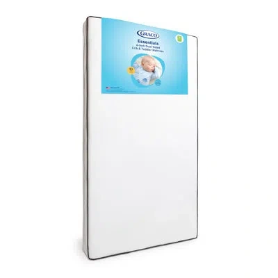 Graco Essentials 6-inch Dual-sided Baby Crib & Toddler Bed Mattress In White