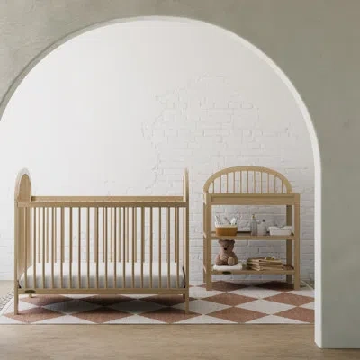 Graco Olivia 3-in-1 Convertible Crib And Changing Table 2-piece Collection Nursery Set In Brown